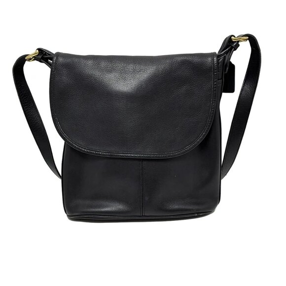 Auth COACH - 4115 Black Leather Shoulder Bag - Picture 1 of 11